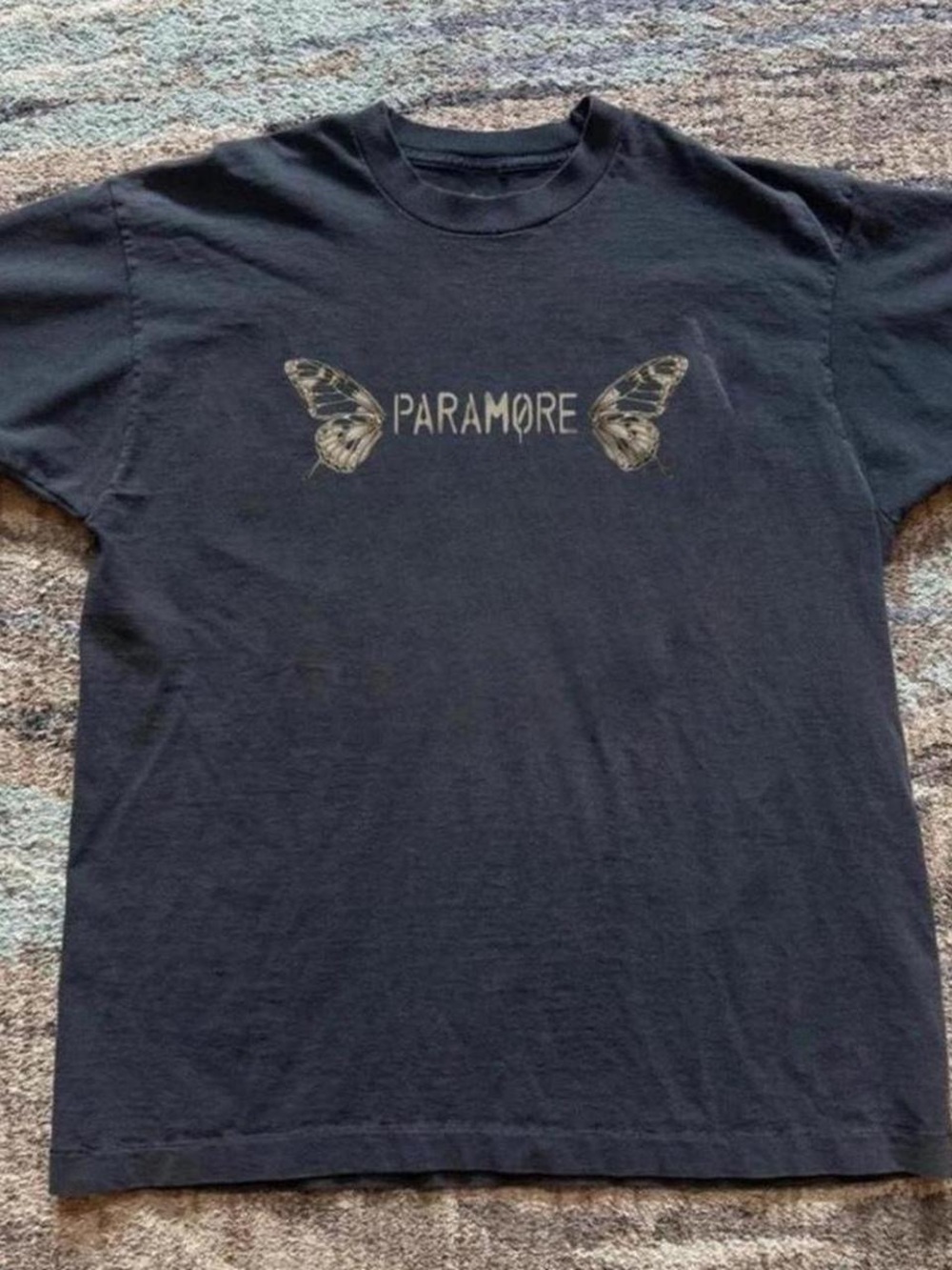 Gildan Black Paramore Butterfly Graphic Tee
